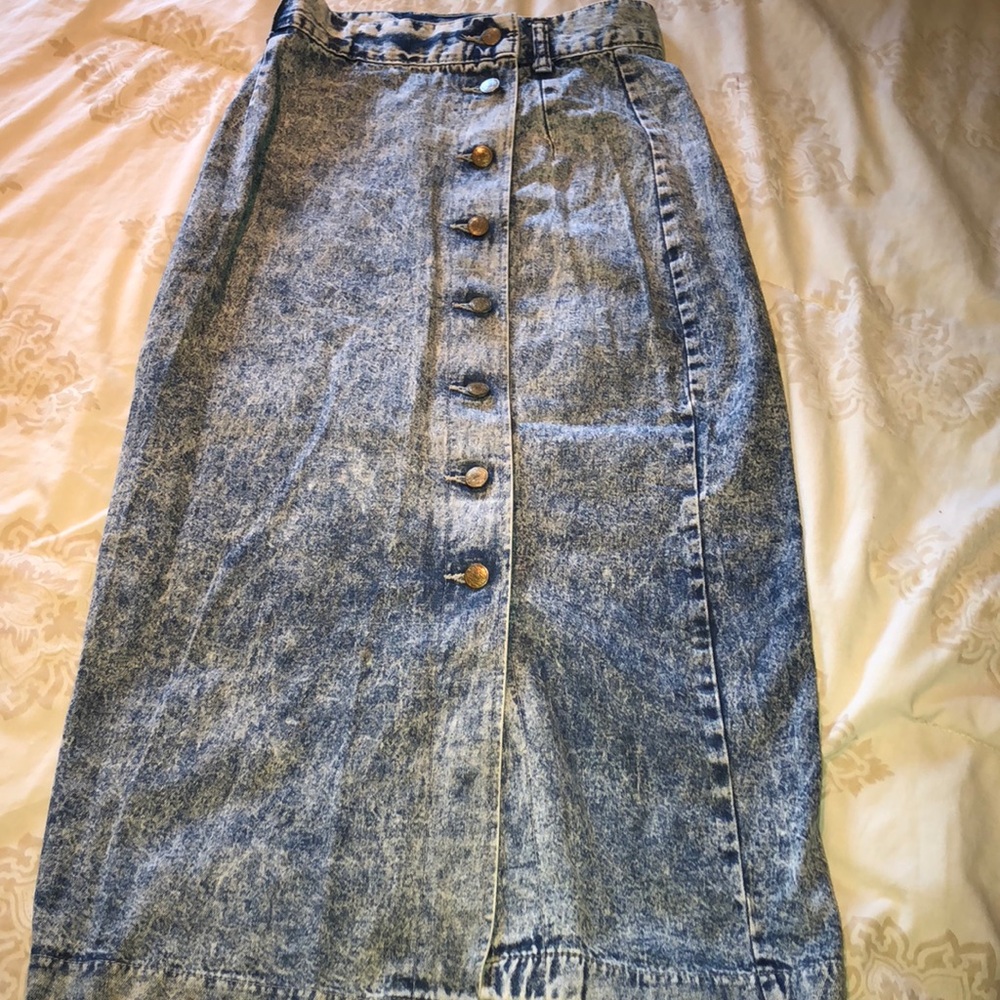 Vintage denim skirt